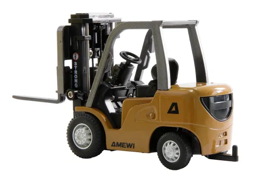 Amewi RC Mini-Gabelstapler aus Metall, mit Anhänger, proportional 8-Kanal 1:64 RTR