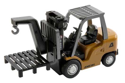 Amewi RC Mini-Gabelstapler aus Metall, mit Anhänger, proportional 8-Kanal 1:64 RTR