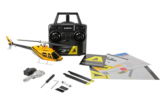 Amewi RC Heli Scale Hubschrauber Bell 206 Jet Ranger Helikopter 4-Kanal 6G RTF