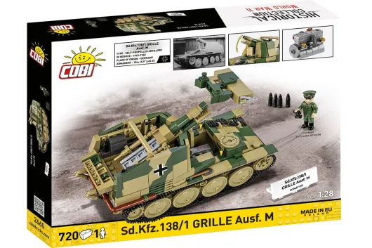 COBI Klemmbausteine Panzer Sturmpanzer 38T Grille Ausführung M - 720 Teile
