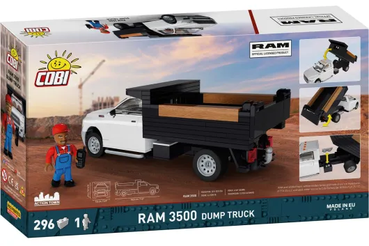 COBI Klemmbausteine Auto Dodge RAM 3500 Dumptruck - 296 Teile