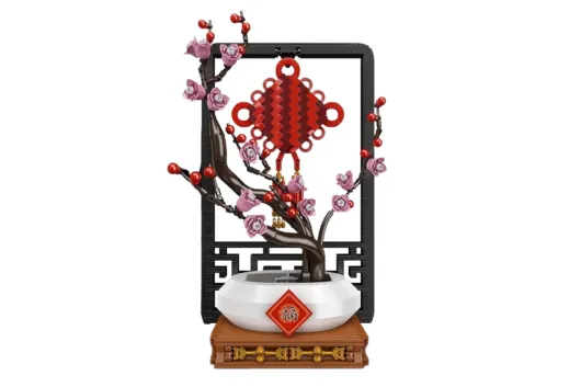 MouldKing Klemmbausteine Blumen Chinesische Topfpflanze - 1078 Teilen