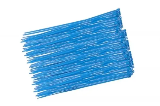 Kabelbinder mit sehr feinem Raster 200x2,7mm 100Stück in mittel blau