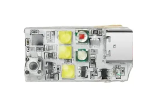 VIFLY Strobe LED Licht Anti-Kollisions LED, 3 Farben weiß, rot, grün, mit 1000 Lumen, mit 1S 160mAh LiPo Akku und USB C Anschluss, FAA Konform