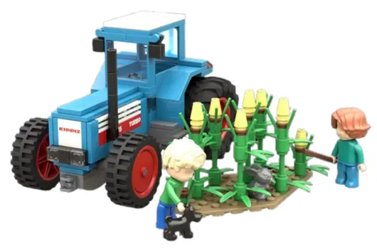 KiddiCraft Klemmbausteine Turbo 3145 Trecker - 260 Teile