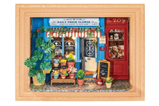 Lasercut Bausatz Wandmodell Täglich frische Blumen - 183 Teile