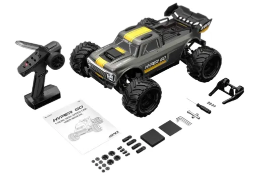 MJX Hyper Go RC-Car Truck 1/10 Brushless 4WD RTR Grau ohne Akku oder Lader