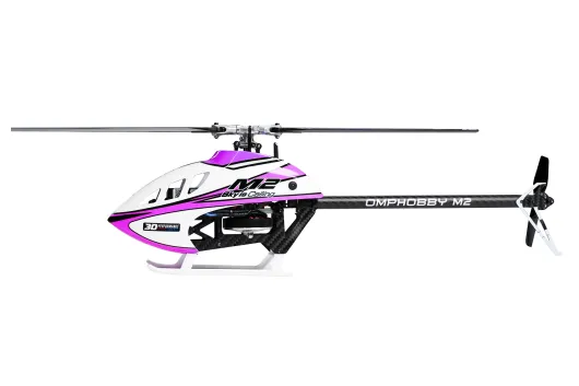 OMPHobby OMP Heli M2 V3 Sport Micro Helikopter mit integriertem ExpressLRS Empfänger in Nebula Pink