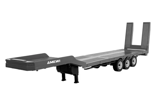 Amewi RC Tieflader-Sattelauflieger Dreiachser in Silber für Scania 1:18