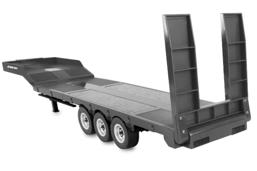 Amewi RC Tieflader-Sattelauflieger Dreiachser in Silber für Scania 1:18