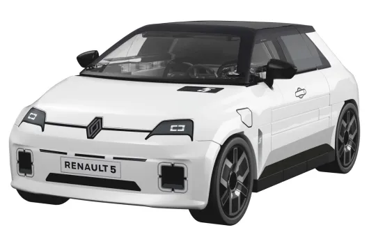 COBI Klemmbausteine Autos Renault 5 E-Tech Weiß - 78 Teile
