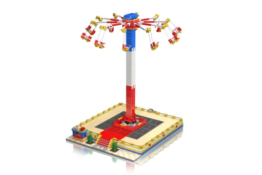 MouldKing Klemmbausteine KingLand Elektrische Flugsesselfahrt - 1581 Teile