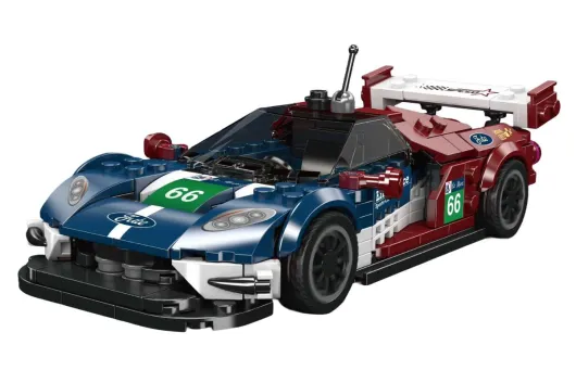 MouldKing Klemmbausteine Auto GT2016 Rennwagen mit stapelbarer Displaybox/Sammelbox - 347 Teile