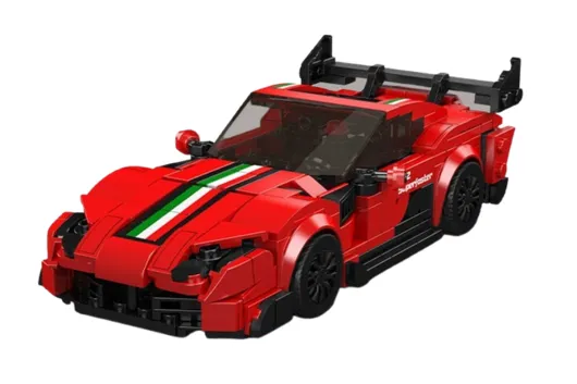 MouldKing Klemmbausteine Auto Mansari F812 Sportwagen mit stapelbarer Displaybox/Sammelbox - 449 Teile