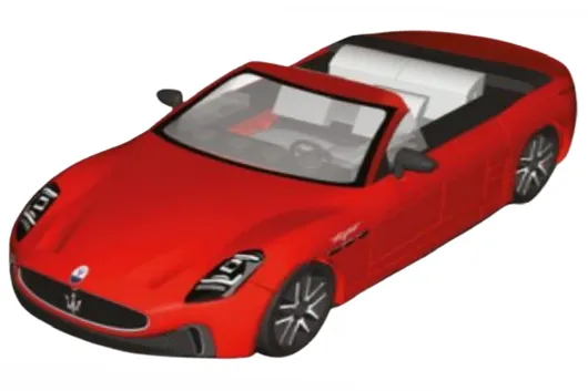 COBI Klemmbausteine Autos Maserati GranTurismo Trofeo Rot - 98 Teile