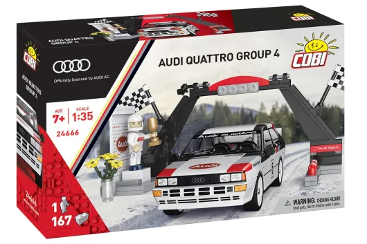 COBI Klemmbausteine Autos Audi Quattro 1981 Group 4 - 167 Teile