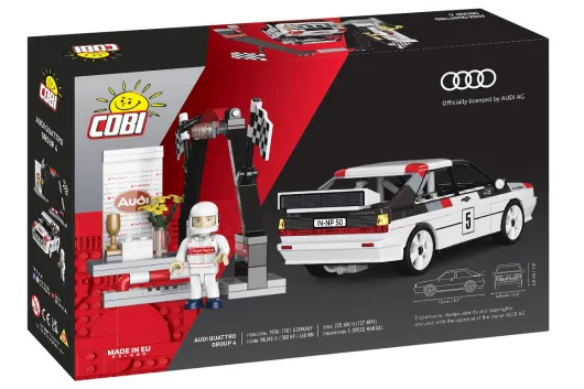 COBI Klemmbausteine Autos Audi Quattro 1981 Group 4 - 167 Teile
