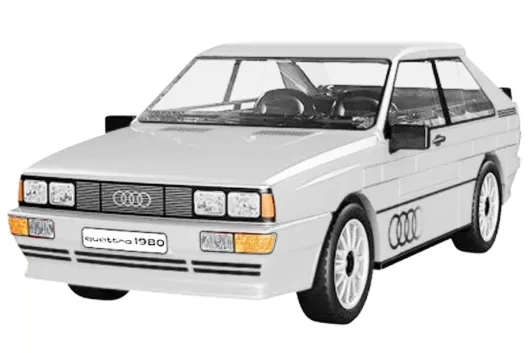 COBI Klemmbausteine Autos Audi Quattro Weiß - 88 Teile