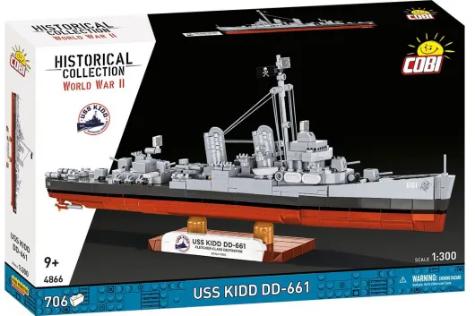 COBI Klemmbausteine Schiffe USS KIDD Fletcher Class Destroyer - 706 Teile