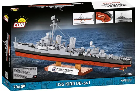 COBI Klemmbausteine Schiffe USS KIDD Fletcher Class Destroyer - 706 Teile
