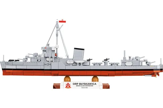 COBI Klemmbausteine Schiffe ORP BLYSKAWICA - 664 Teile