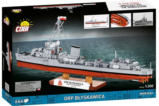 COBI Klemmbausteine Schiffe ORP BLYSKAWICA - 664 Teile