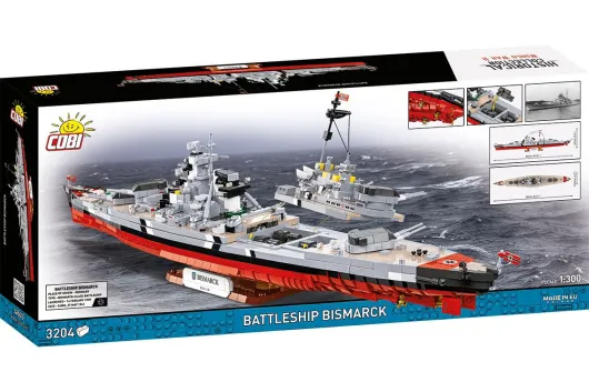 COBI Klemmbausteine Schiffe Battleship Bismarck - 3204 Teile