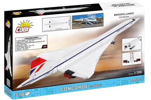 COBI Klemmbausteine Flugzeuge Concorde Brooklands Museum G-BBDG - 518 Teile