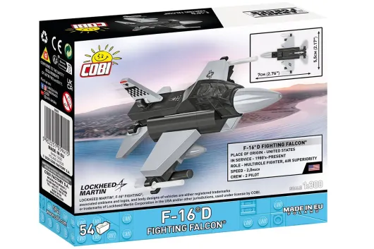 COBI Klemmbausteine Flugzeuge F-16D Fighting Falcon US 1:300 - 54 Teile