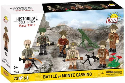 COBI Klemmbausteine Figuren Set Battle of Monte Cassino - 73 Teile