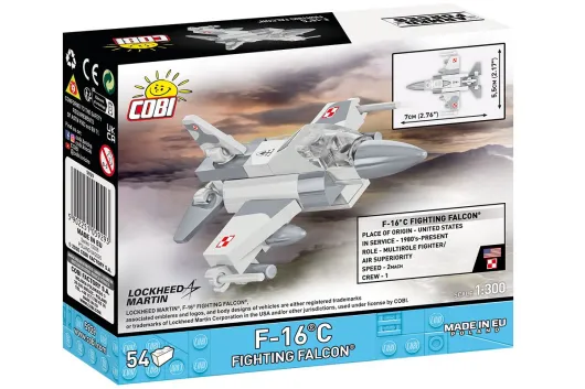 COBI Klemmbausteine Flugzeuge F-16C Fighting Falcon PL 1:300 - 54 Teile