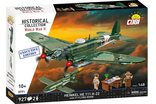 COBI Klemmbausteine Flugzeuge Heinkel HE 111 H-22 EXECUTIVE EDITION mit V1 Flying Bomb - 927 Teile