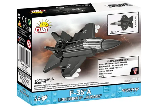 COBI Klemmbausteine Flugzeuge Lockeed Martin F-35A Lightning II HUSARZ - 46 Teile