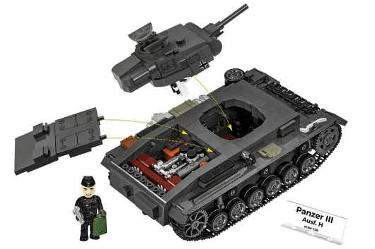 COBI Klemmbausteine Panzer III Ausführung H - 963 Teile