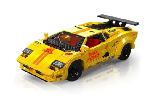 Mouldking Klemmbausteine Auto Lamborghini Countach Gelb - 1384 Teile
