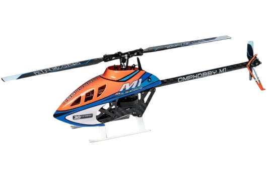 OMPHobby OMP Heli M1 V3 Pro in Cosmic Orange mit OFS3+ mit integriertem ExpressLRS Empfänger, Anschluss für S-Bus und DSMX