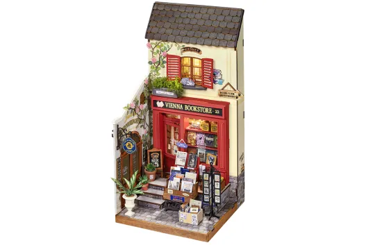 Lasercut Bausatz Standmodell Wiener Buchhandlung - 290 Teile