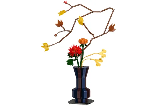 CaDA Klemmbausteine Blumen Serie Herbstblumen mit dekorativer Vase - 794 Teile