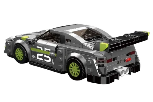 MouldKing Klemmbausteine Auto 911 BTZ R5 Sportwagen mit stapelbarer Displaybox/Sammelbox - 435 Teile