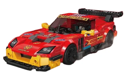 MouldKing Klemmbausteine Auto 575 GTC Sportwagen mit stapelbarer Displaybox/Sammelbox - 470 Teile