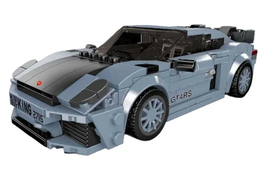 MouldKing Klemmbausteine Auto 718GT4 RS Sportwagen mit stapelbarer Displaybox/Sammelbox - 415 Teile