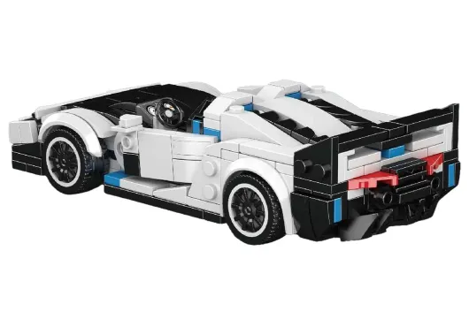 MouldKing Klemmbausteine Auto SC20 Sportwagen mit stapelbarer Displaybox/Sammelbox - 395 Teile