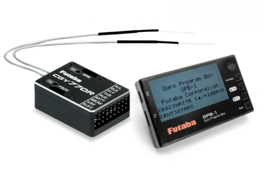 FUTABA CGY770R 3-Achs Gyro mit Empfänger und Governor mit GPB-1 Programmer