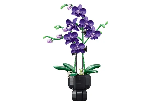 JieStar Klemmbausteine Blumen Elegante Orchideen und Veilchen - 666 Teile