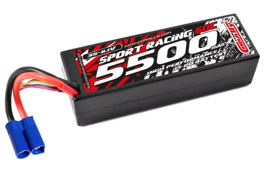 Team Corally Sport Racing LiPo Akku 3S 11,1V 5500mAh 50C mit EC5 im Hardcase