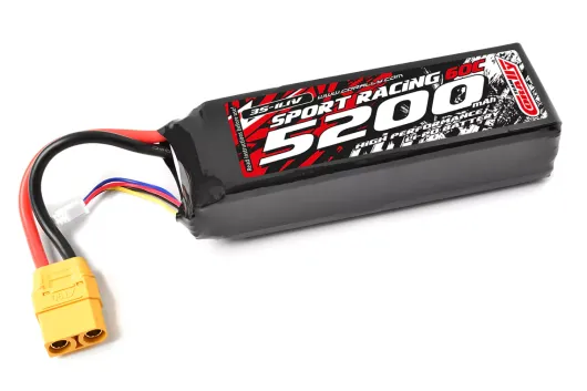 Team Corally Sport Racing LiPo Akku 3S 11,1V 5200mAh 50C mit XT90 im Semi-Soft case