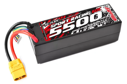 Team Corally Sport Racing LiPo Akku 4S 14,8V 5500mAh 50C mit XT90 im Hardcase