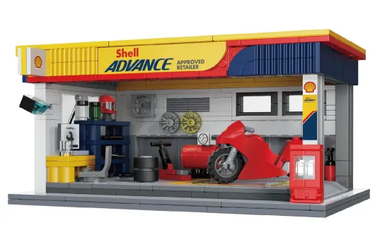 CaDA Klemmbausteine Shell Wartungsstation - 330 Teile