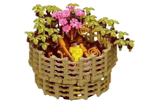 JieStar Klemmbausteine Blumenschale Chrysanthemum Morifolium - 353 Teile