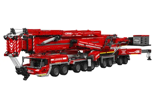 MouldKing Klemmbausteine RC Autokran Liebherr LTM11200 in Rot - 8506 Teile